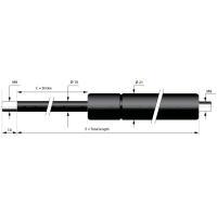 Kolvi diameeter 10mm, Otsad M8