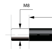 Gaasivedru Kinnitustarvikud M8 otsale