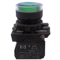 Plastic LED recessed button