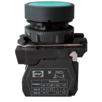 Plastic recessed button