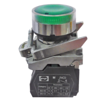 Steel LED recessed button