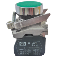 Steel recessed button